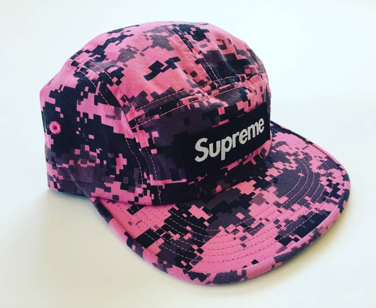 17Supreme NYCO Twill Camp Capシュプリームツイルキャンプキャップ ピンク