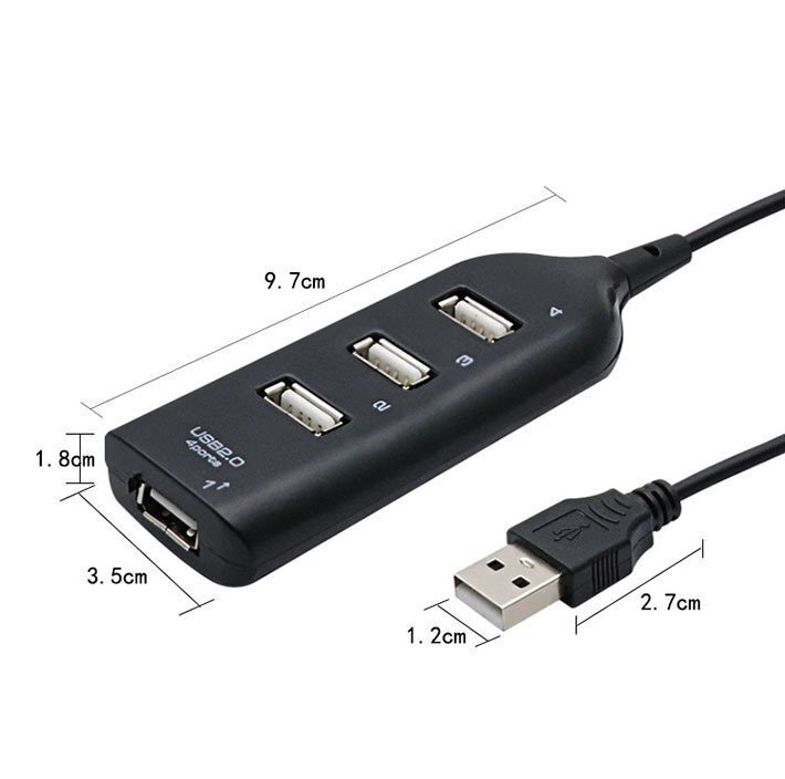 USBハブ 4ポート データ転送 コンパクト 増設USBポート サイドポート USB2.0 7988137 ホワイト 新品 1円 スタート_画像5