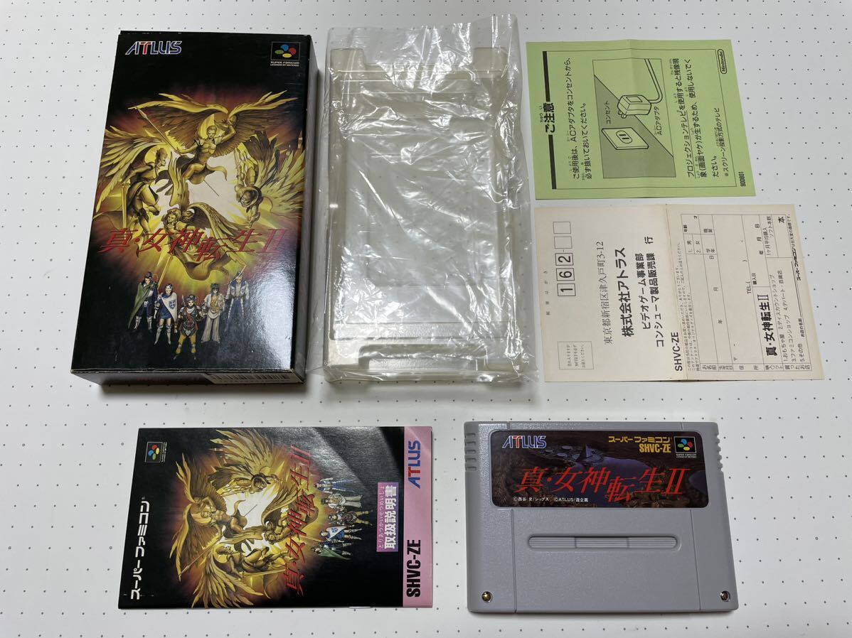 SFC 激 レア 希少 真 女神転生 1 2 Ⅰ Ⅱ if 旧約 箱 説明書 SFC 激 レア 希少 真 女神転生 1 2 Ⅰ Ⅱ if 旧約 箱 説明書