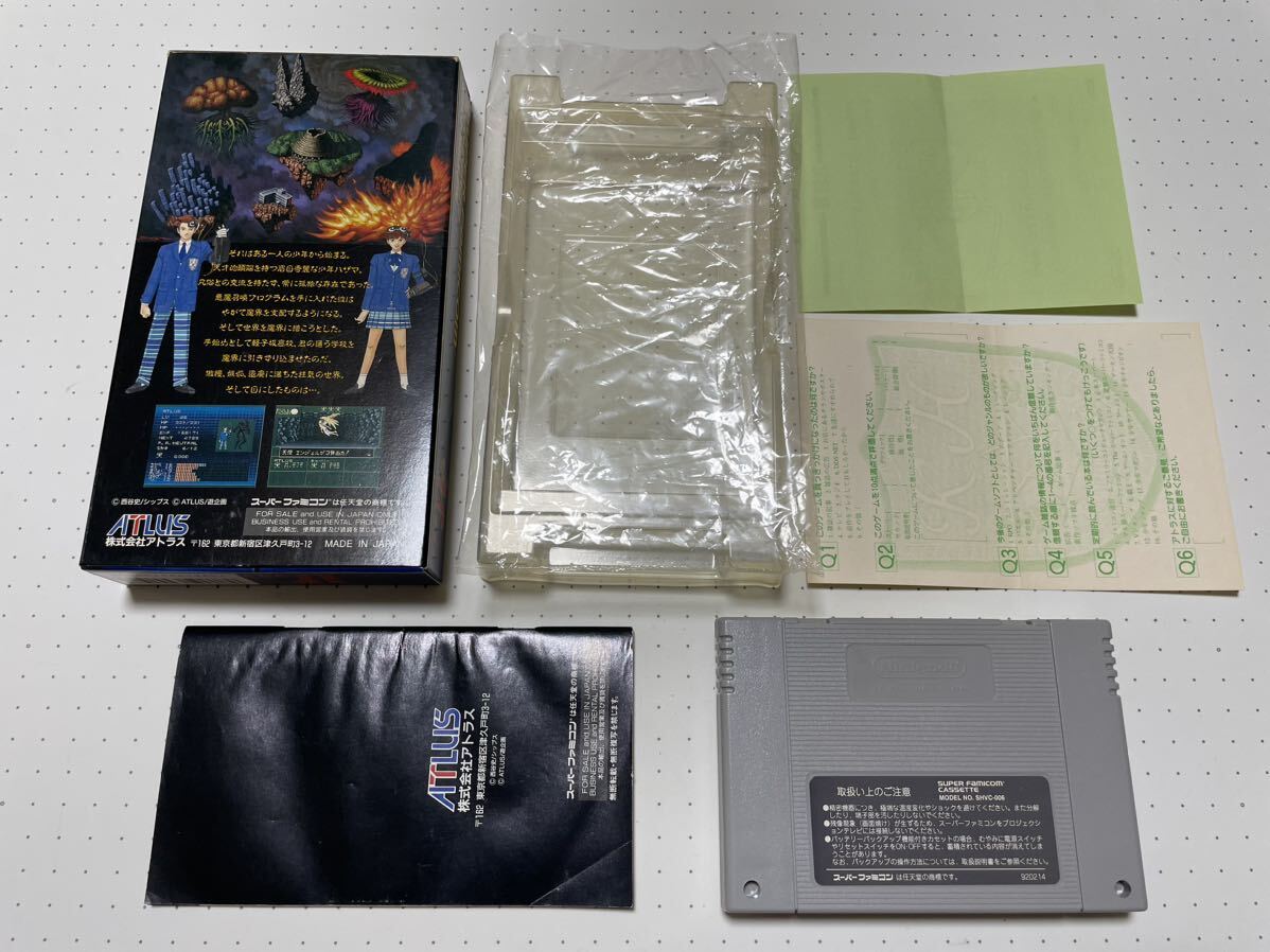 SFC 激 レア 希少 真 女神転生 1 2 Ⅰ Ⅱ if 旧約 箱 説明書 SFC 激 レア 希少 真 女神転生 1 2 Ⅰ Ⅱ if 旧約 箱 説明書