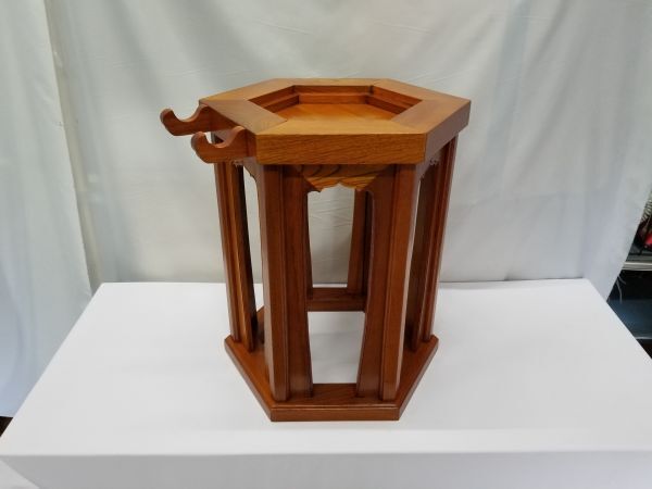 ◇新品◇背高 鉦吾・杢鉦兼用台 畳寸法7寸・8寸用 欅◇鉦吾台 杢 ◇新品◇背高 鉦吾・杢鉦兼用台 畳寸法7寸・8寸用 欅◇鉦吾台 杢
