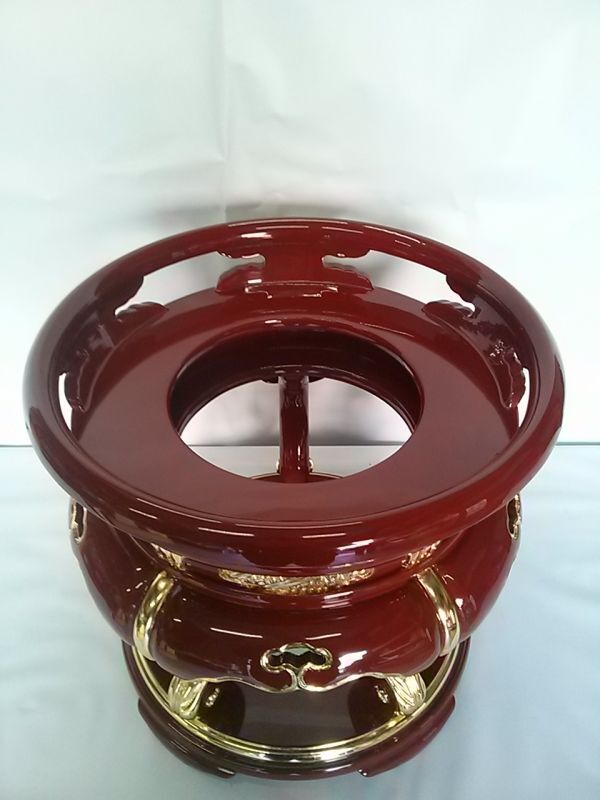 ◇新品◇木製朱塗面金 丸金台 7寸◇馨子台 馨子 リン台 大徳寺 ◇新品◇木製朱塗面金 丸金台 7寸◇馨子台 馨子 リン台 大徳寺