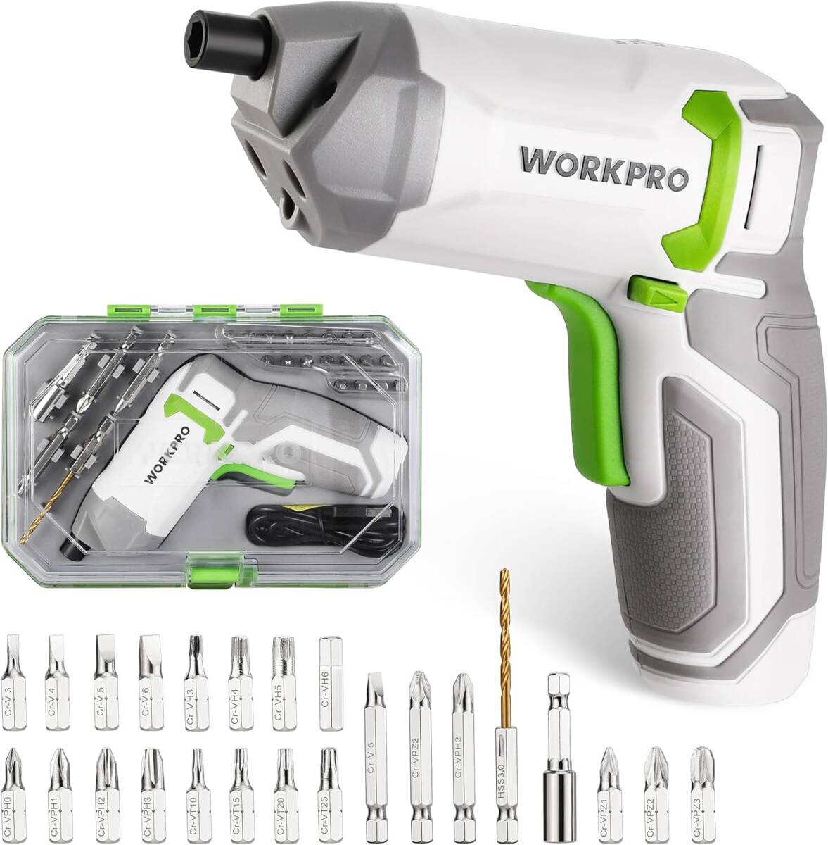 WORKPRO 電動ドライバー ドライバーセット コードレス 3 6V 充電 WORKPRO 電動ドライバー ドライバーセット コードレス 3 6V 充電