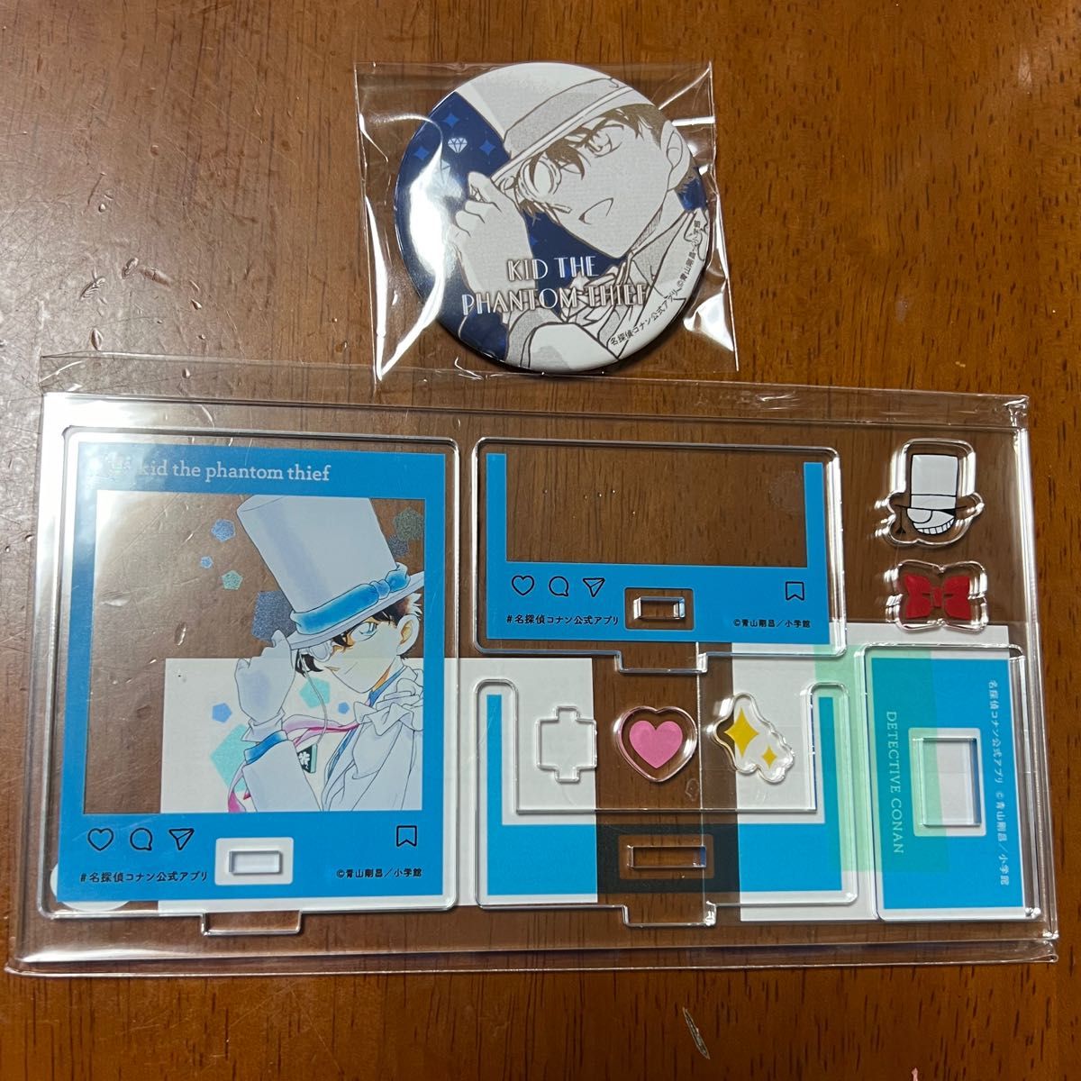 コナンランド 推しキャラくじ アクスタ 缶バッジ 怪盗キッド コナンランド 推しキャラくじ アクスタ 缶バッジ 怪盗キッド