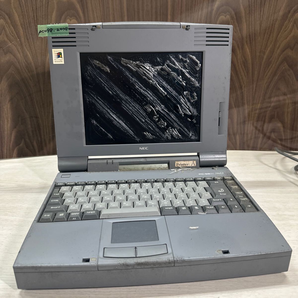 PCN98-2078 激安 PC98 ノートブック NEC 98note PC-9821Na12/H10 PCN98-2078 激安 PC98 ノートブック NEC 98note PC-9821Na12/H10