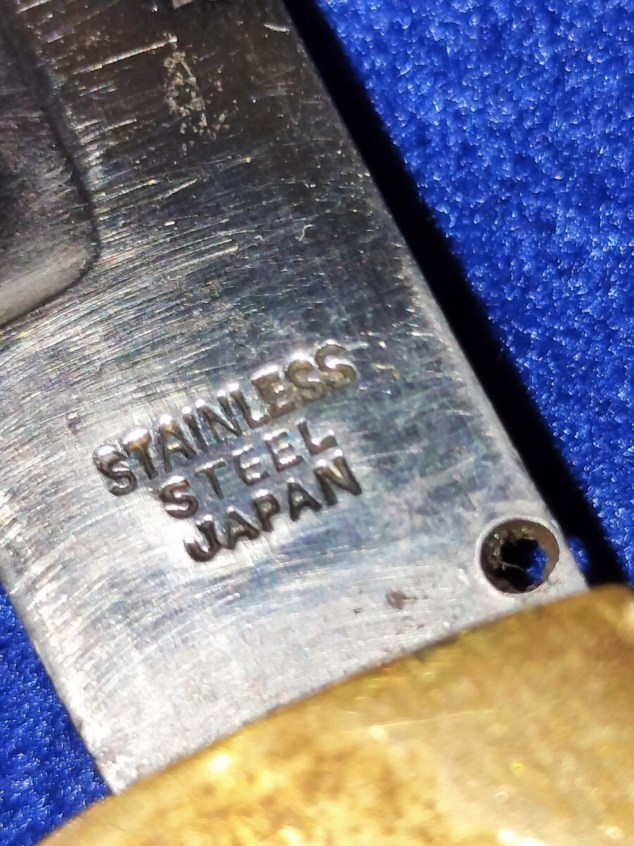 ゾーリンゲン風 鹿の角 宝石トパーズ入り 折りたたみナイフ 片刃 ゾーリンゲン風 鹿の角 宝石トパーズ入り 折りたたみナイフ 片刃