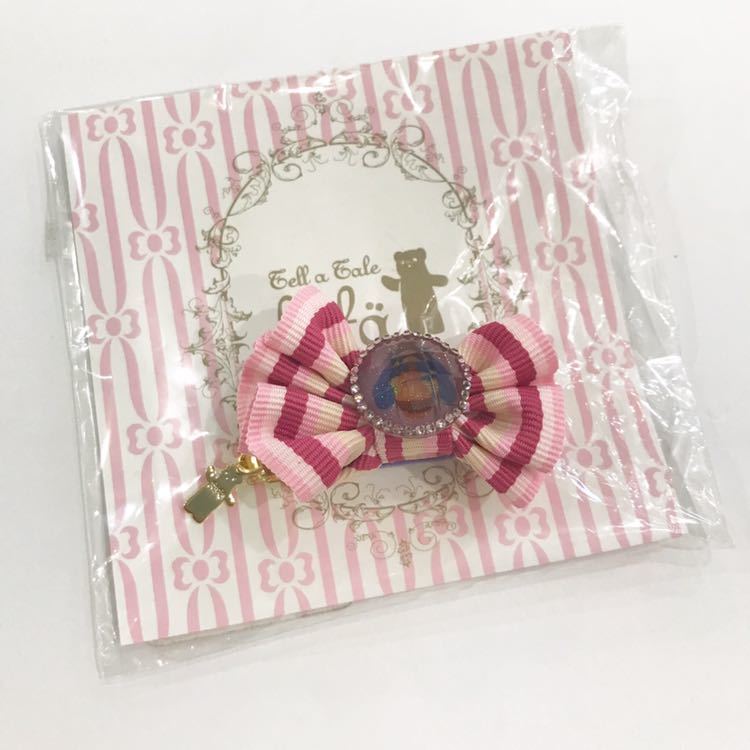 [ new goods unused ]fafafefe hair clip ribbon bee pink border hairpin hair accessory accessory 