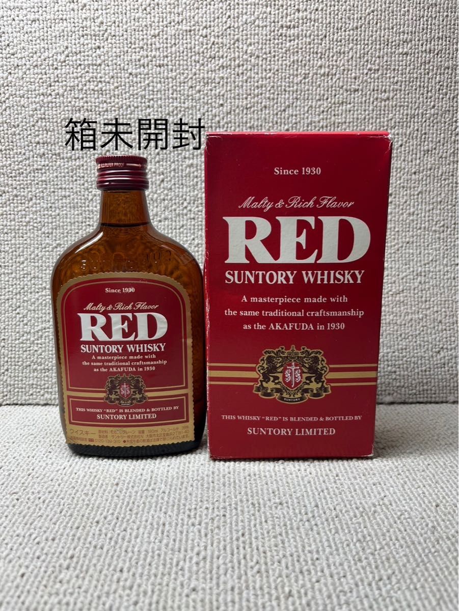 サントリーレッド ミニボトル2本セット 180ml 堂島浜表記80年代 サントリーレッド ミニボトル2本セット 180ml 堂島浜表記80年代