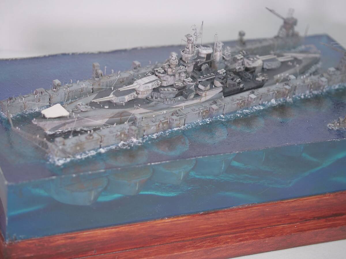 完成品 1/700 アメリカ海軍 ウェスト・バージニア & 浮ドック 完成品 1/700 アメリカ海軍 ウェスト・バージニア & 浮ドック
