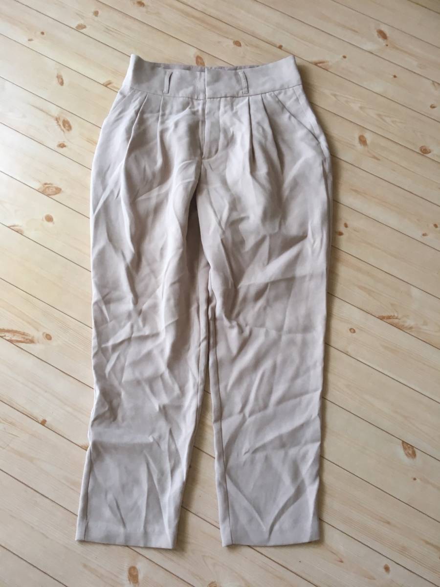 【美品】★GU★パンツ ベージュ L (KN10L447)