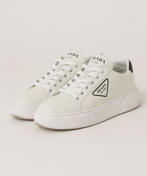 【入手困難】PRADA◆レザー Ivory ローテクスニーカー ロゴ付き Yahoo!オークション - 名作 PRADA ロゴ ローカット レザー