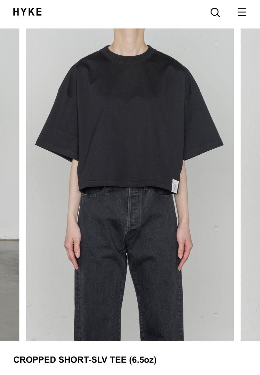 HYKE CROPPED SHORT-SLV TEE ハイク Tシャツ|Yahoo!フリマ(旧 HYKE CROPPED SHORT-SLV TEE ハイク Tシャツ|Yahoo!フリマ(旧