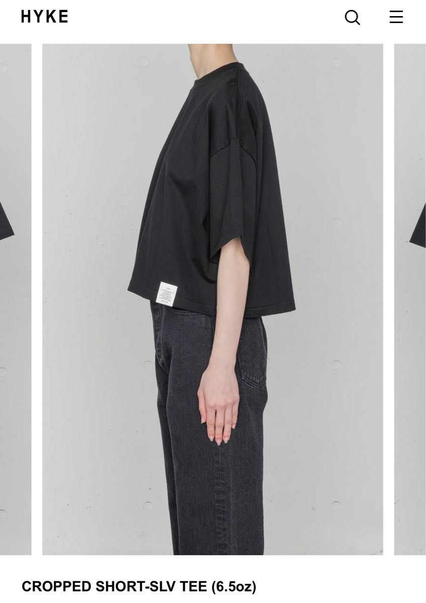 HYKE CROPPED SHORT-SLV TEE ハイク Tシャツ|Yahoo!フリマ(旧 HYKE CROPPED SHORT-SLV TEE ハイク Tシャツ|Yahoo!フリマ(旧