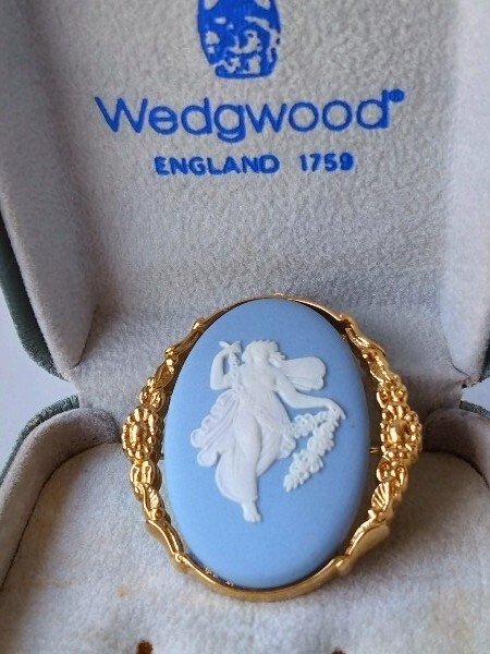 Wedgwood ウェッジウッド イギリス製 ブルージャスパー カメオ Wedgwood ウェッジウッド イギリス製 ブルージャスパー カメオ