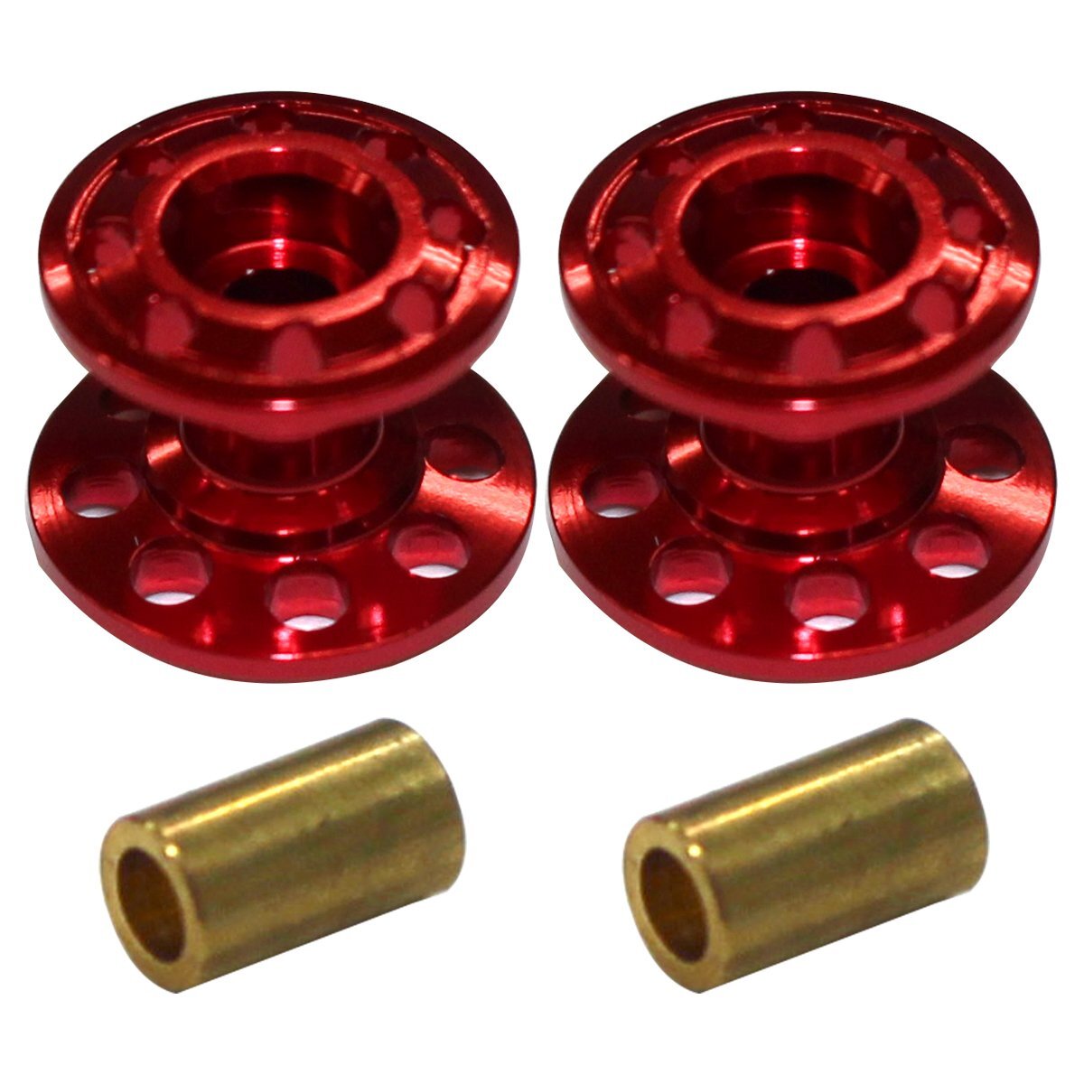  Mini 4WD for 2 piece set light weight 2 step aluminium roller 13-12mm red parts parts 