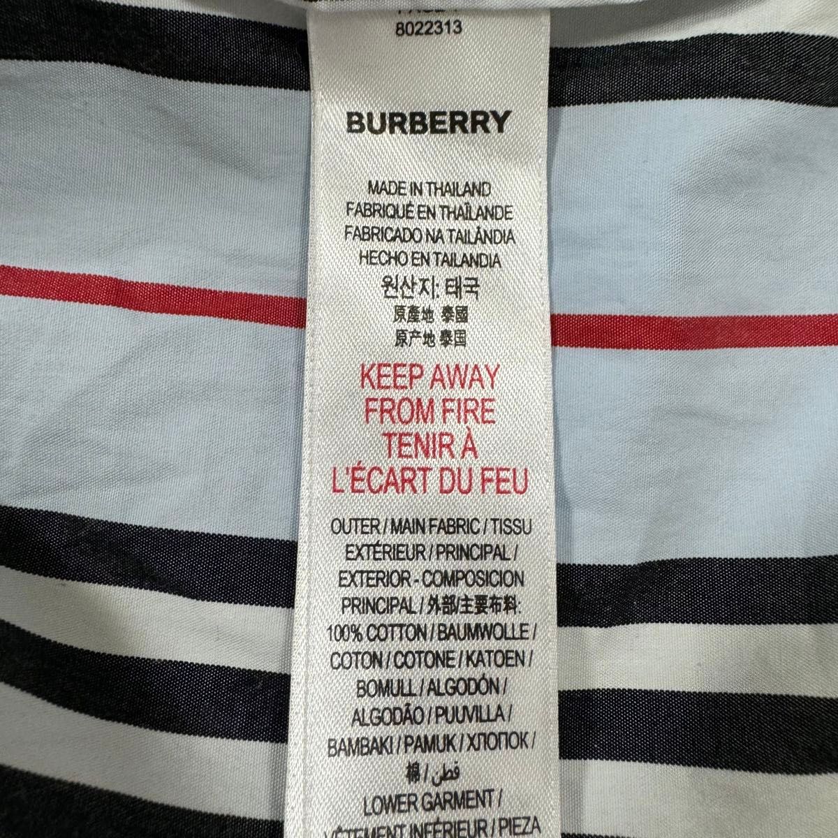 ほぼ未使用 BURBERRYバーバリー 現行タグ アイコンストライプ