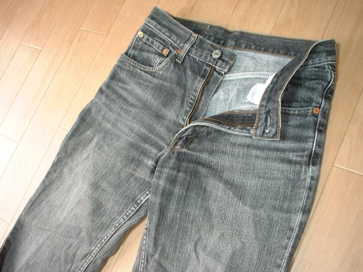 リーバイス533お勧め色落ちブラックジーンズW31鬼ヒゲ正規LEVI'S リーバイス533お勧め色落ちブラックジーンズW31鬼ヒゲ正規LEVI'S