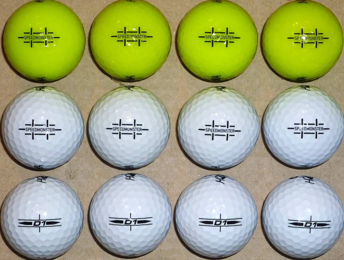 ロストボール HONMA(本間) D1 カラーボール(3) 18ケセット サイト內のゴルフボール組合せにて2セット(36個)まで同梱可能