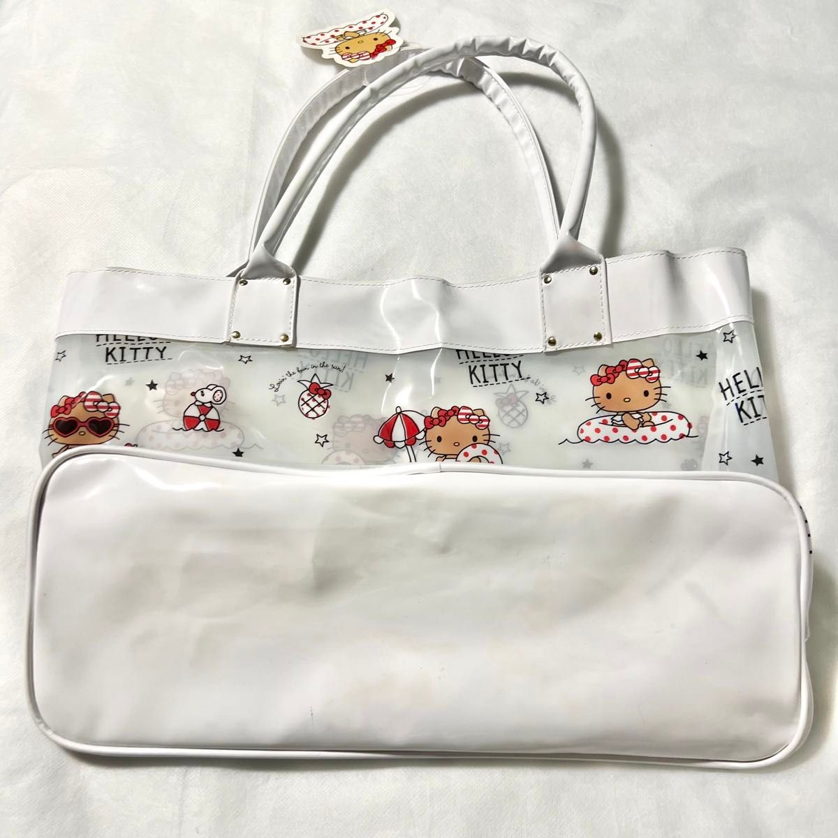 新品タグ付】サンリオ HelloKitty ハローキティ プールバッグ 新品タグ付】サンリオ HelloKitty ハローキティ プールバッグ