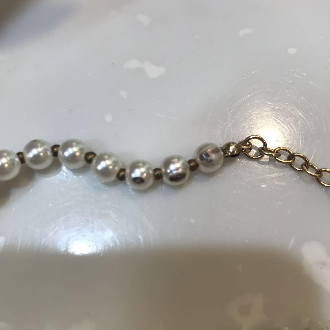 美品】Dior ディオール ロゴ ラインストーン ネックレス 美品】Dior ディオール ロゴ ラインストーン ネックレス
