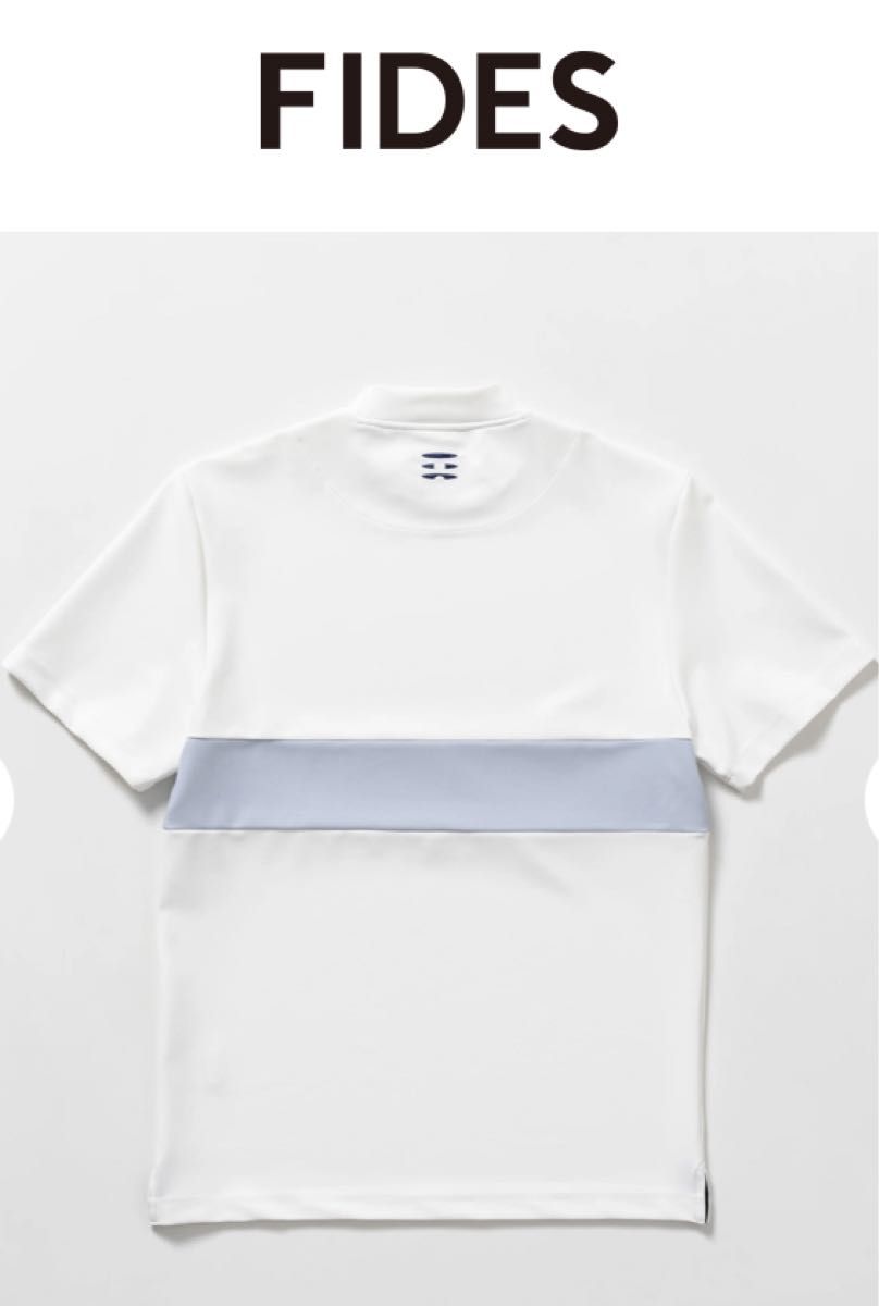 未使用 FIDES GOLF CHEST LOGO MOCK NECK S/S 半袖ハイネック 未使用 FIDES GOLF CHEST LOGO MOCK NECK S/S 半袖ハイネック