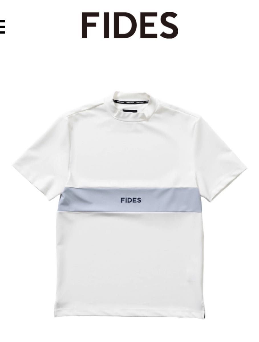 未使用 FIDES GOLF CHEST LOGO MOCK NECK S/S 半袖ハイネック 未使用 FIDES GOLF CHEST LOGO MOCK NECK S/S 半袖ハイネック