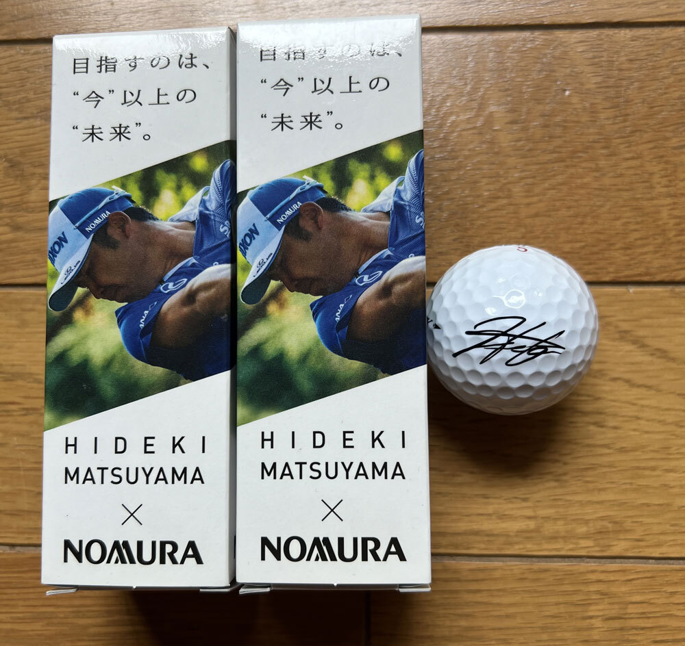 松山英樹プロ/NOMURAロゴ/印刷サイン入り スリクソンZ-STAR XV 松山英樹プロ/NOMURAロゴ/印刷サイン入り スリクソンZ-STAR XV