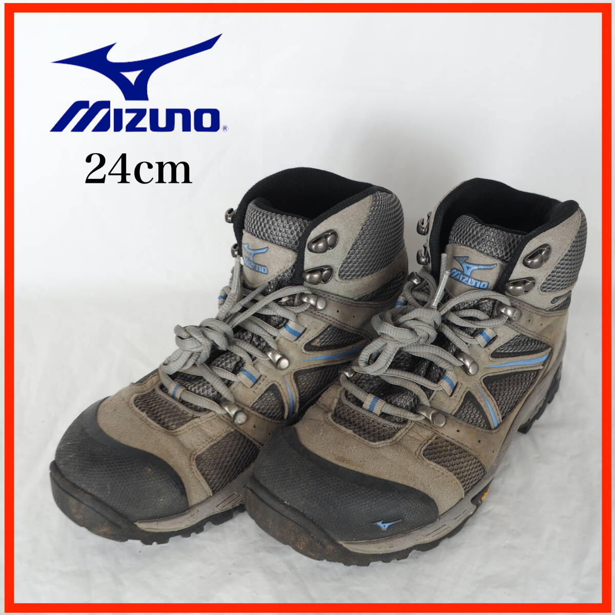 EB5761 MIZUNO ミズノ レディース トレッキングシューズ 24cm  グレー系(24.0cm)｜売買されたオークション情報、yahooの商品情報をアーカイブ公開 - オークファン 24.0cm