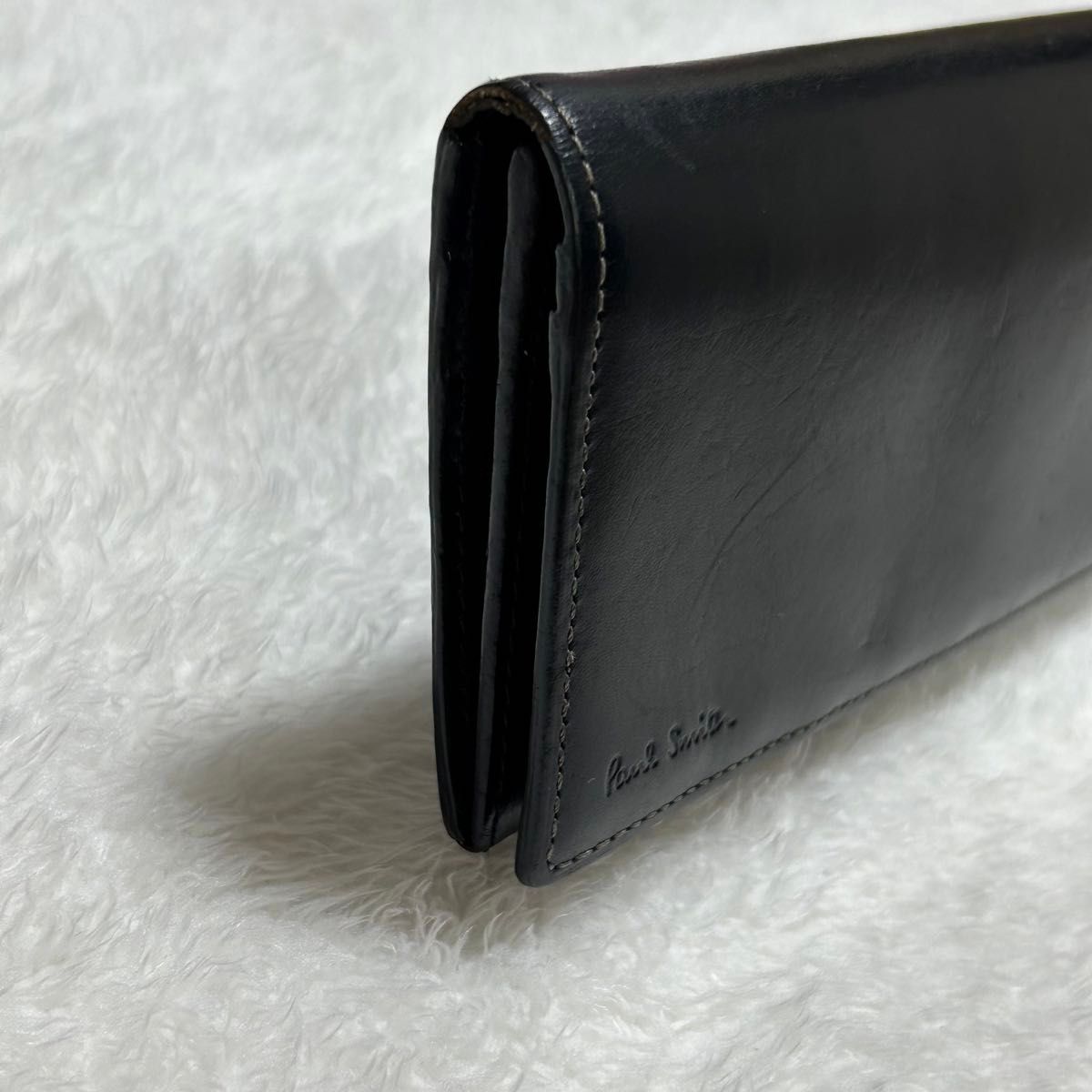 Paul Smith ポールスミス マルチストライプ ロゴ型押し 牛革 Paul Smith ポールスミス マルチストライプ ロゴ型押し 牛革