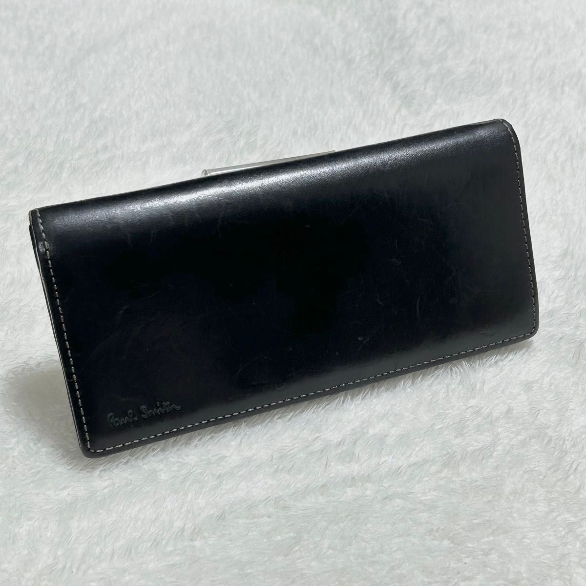 Paul Smith ポールスミス マルチストライプ ロゴ型押し 牛革 Paul Smith ポールスミス マルチストライプ ロゴ型押し 牛革