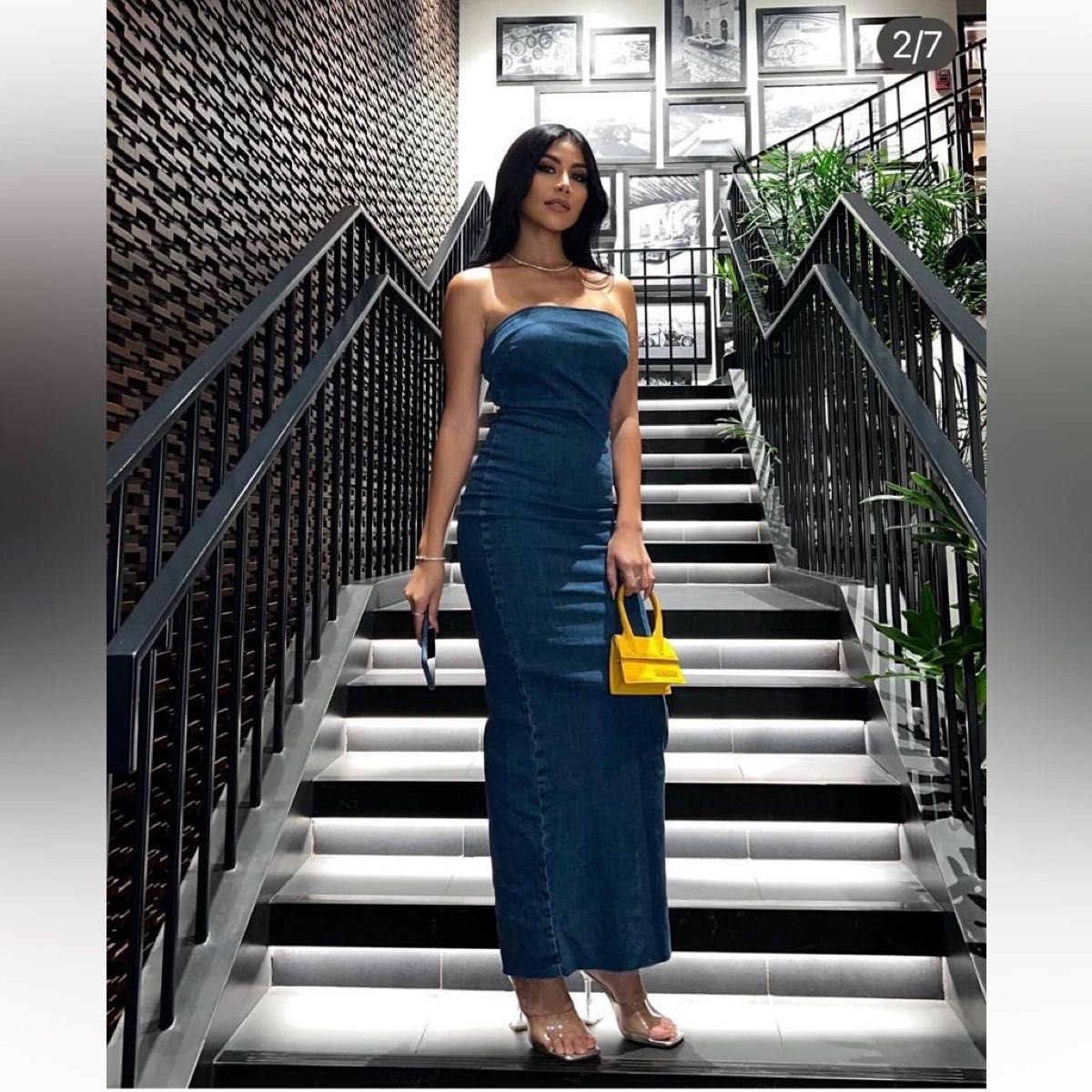 ZARA ベアトップ デニム スリット ワンピース|Yahoo!フリマ(旧 ZARA ベアトップ デニム スリット ワンピース|Yahoo!フリマ(旧