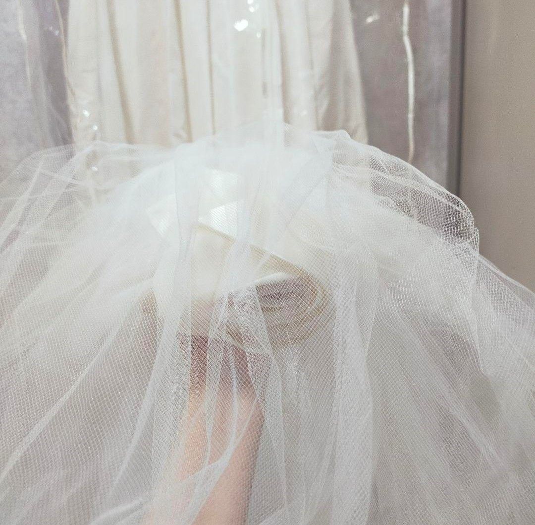 美品】DRESS BLACK ウェディングドレス ヴェール セット レトロ 美品】DRESS BLACK ウェディングドレス ヴェール セット レトロ