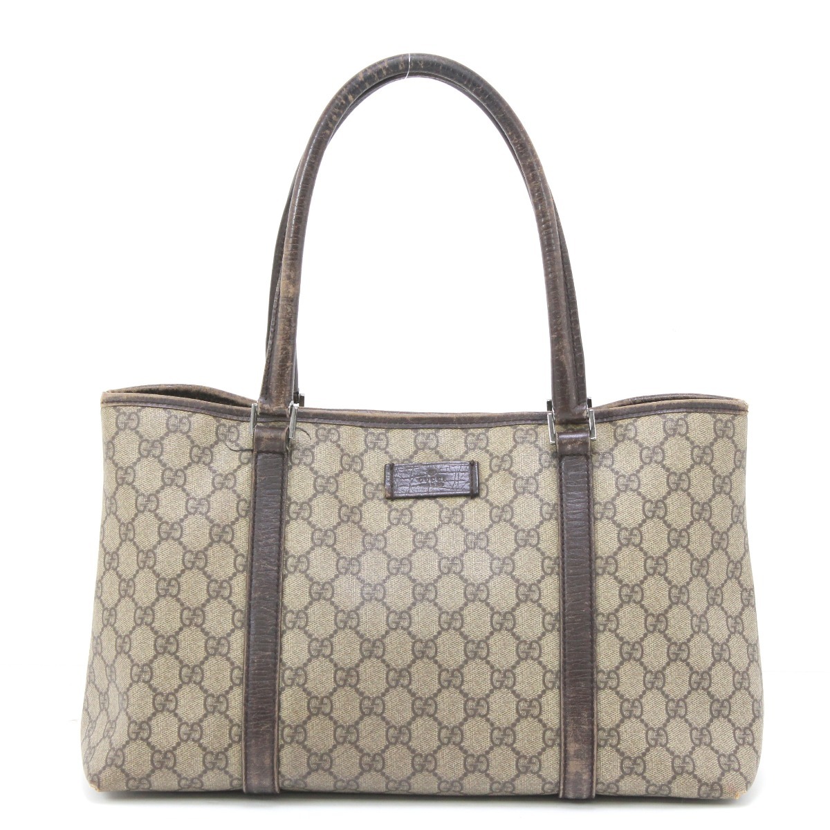 $$ GUCCI Gucci большая сумка GG 114595 114595 Brown царапина . загрязнения есть 