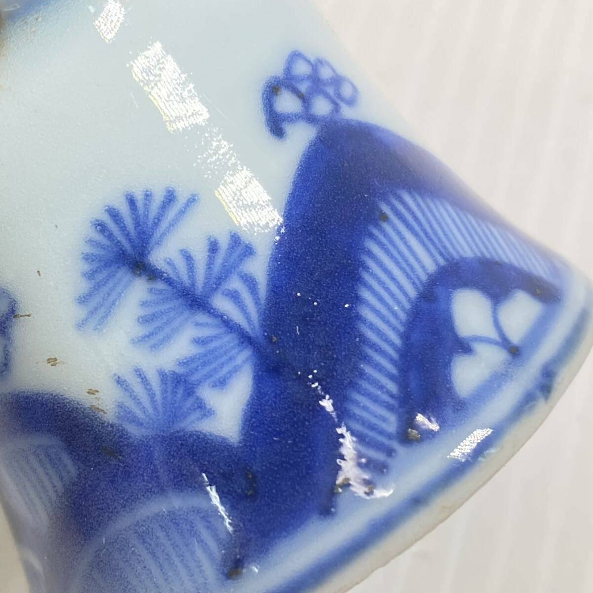 古伊万里 染付 盃台 アンティーク 杯台 骨董 うつわ 陶器 古伊万里 染付 盃台 アンティーク 杯台 骨董 うつわ 陶器
