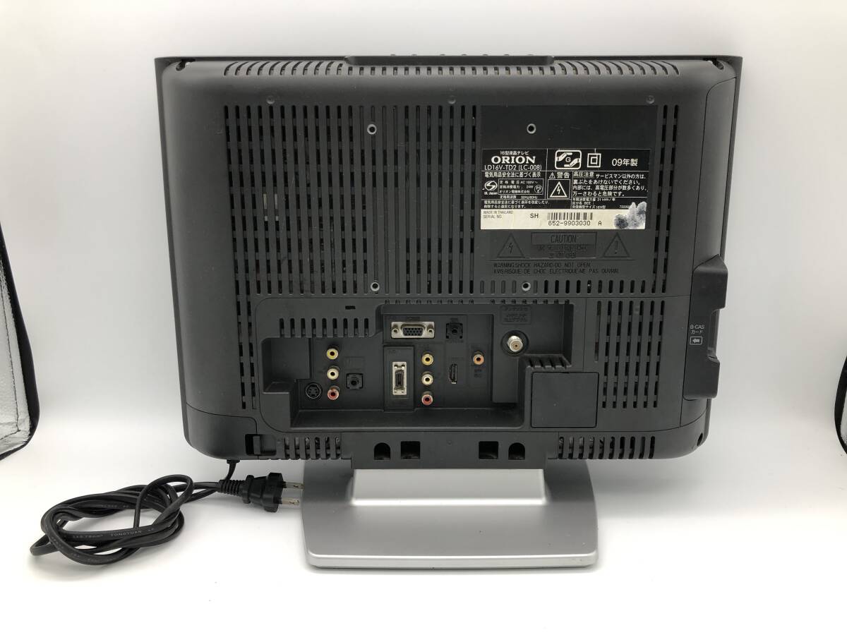 品 ORION オリオン 16型 液晶テレビ 2009年製 LD16V-TD2 品 ORION オリオン 16型 液晶テレビ 2009年製 LD16V-TD2