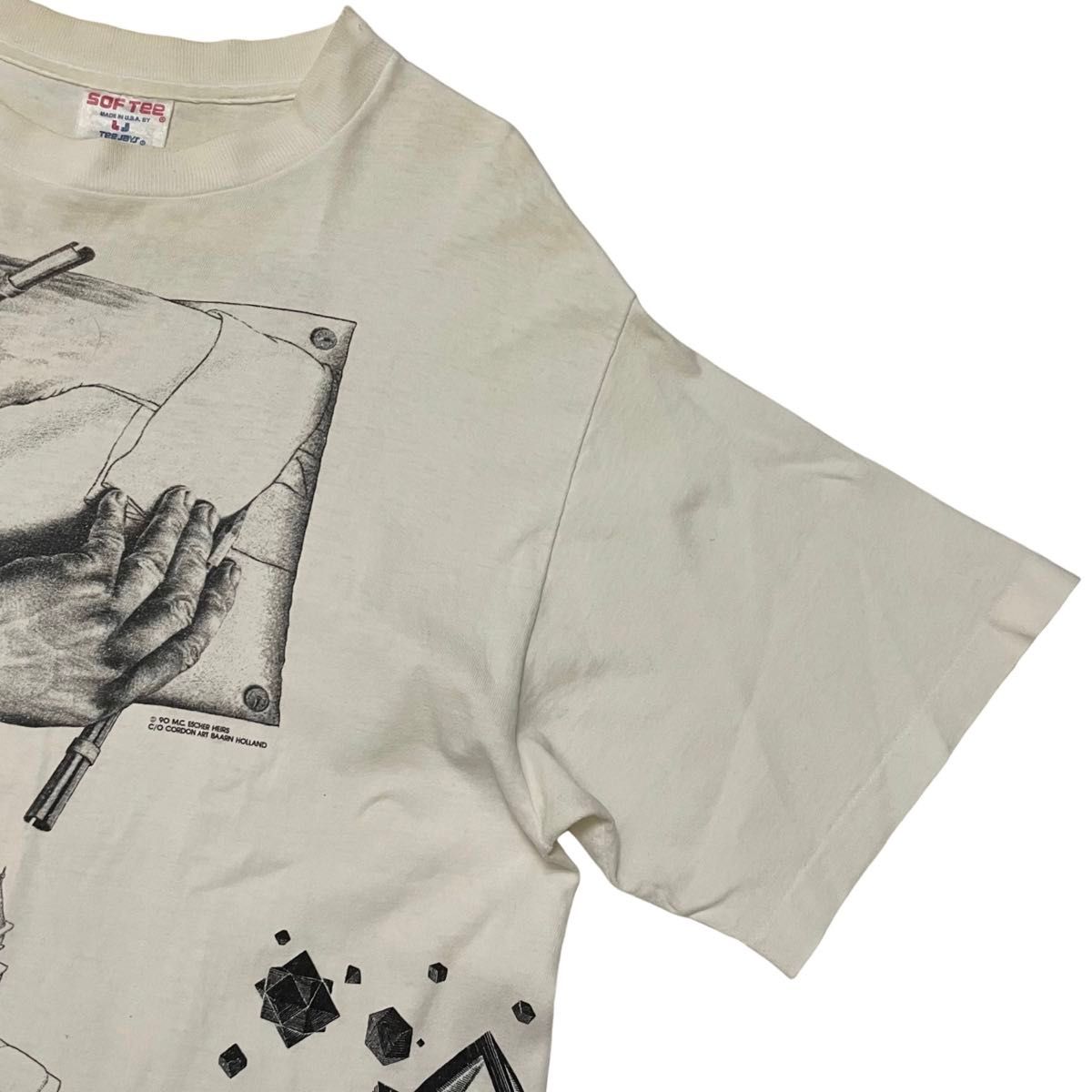 M C ESCHER エッシャー 1990年製 ヴィンテージ Tシャツ Tee M C ESCHER エッシャー 1990年製 ヴィンテージ Tシャツ Tee