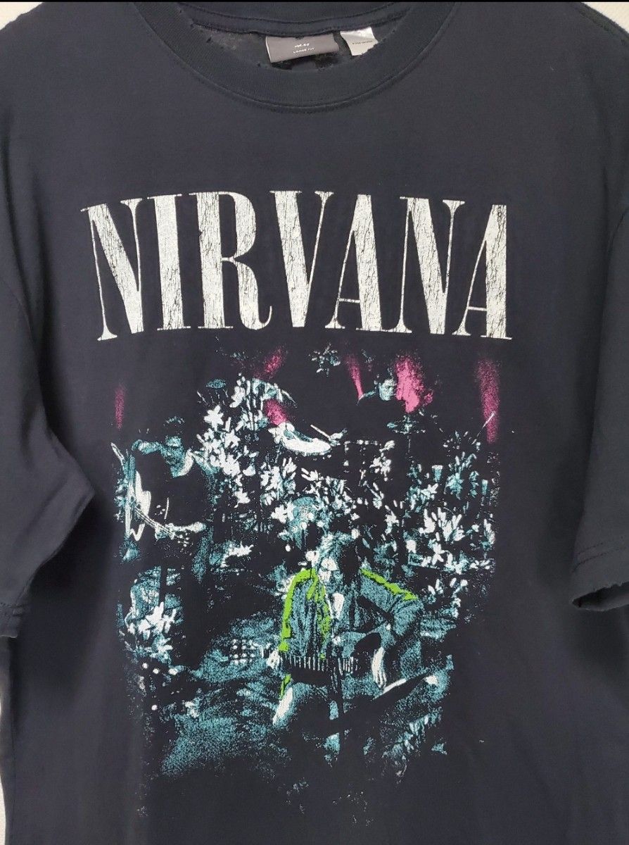 NIRVANA ニルヴァーナ Tシャツ ダメージ加工 バンド ユニ NIRVANA ニルヴァーナ Tシャツ ダメージ加工 バンド ユニ