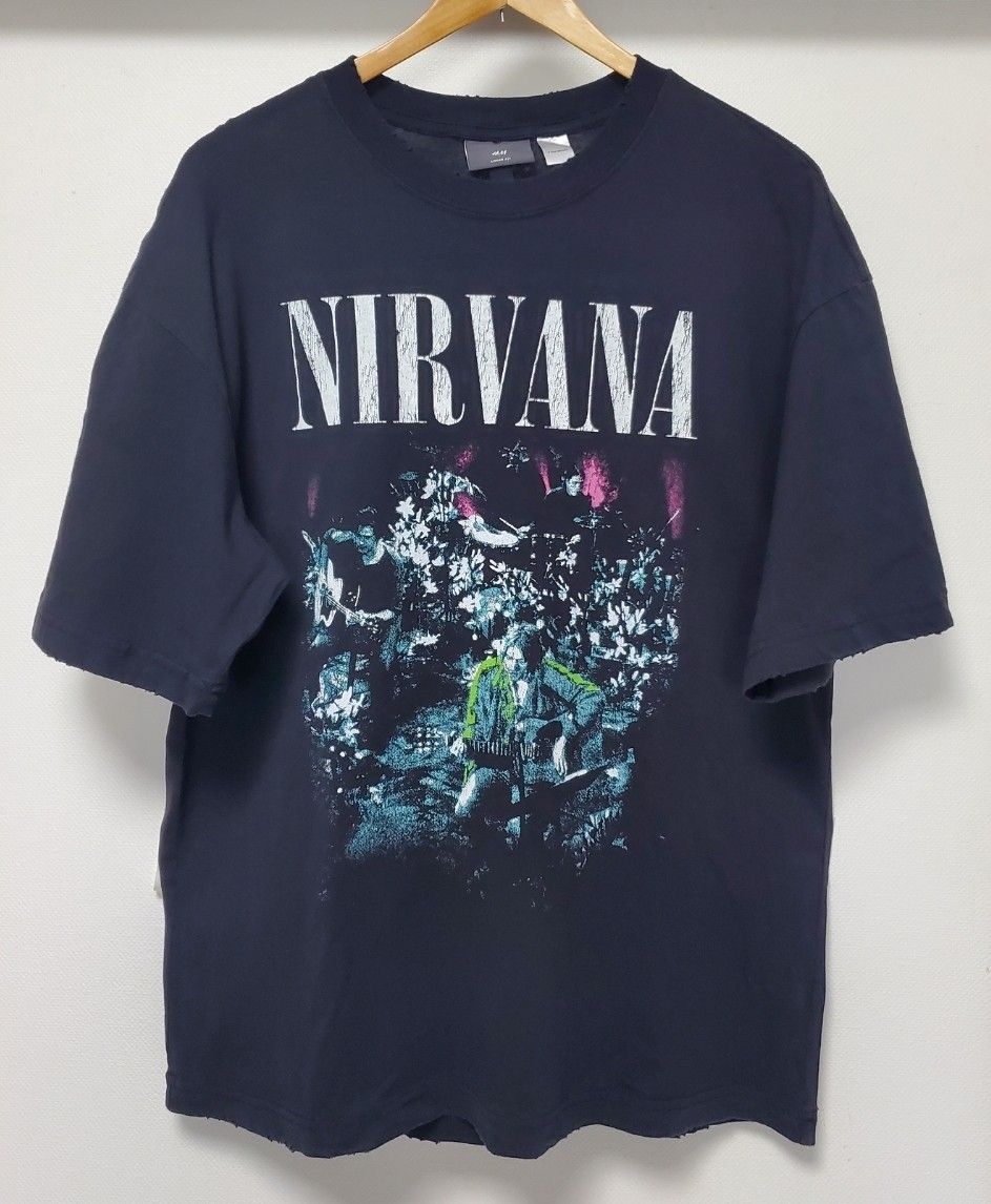 NIRVANA ニルヴァーナ Tシャツ ダメージ加工 バンド ユニ NIRVANA ニルヴァーナ Tシャツ ダメージ加工 バンド ユニ