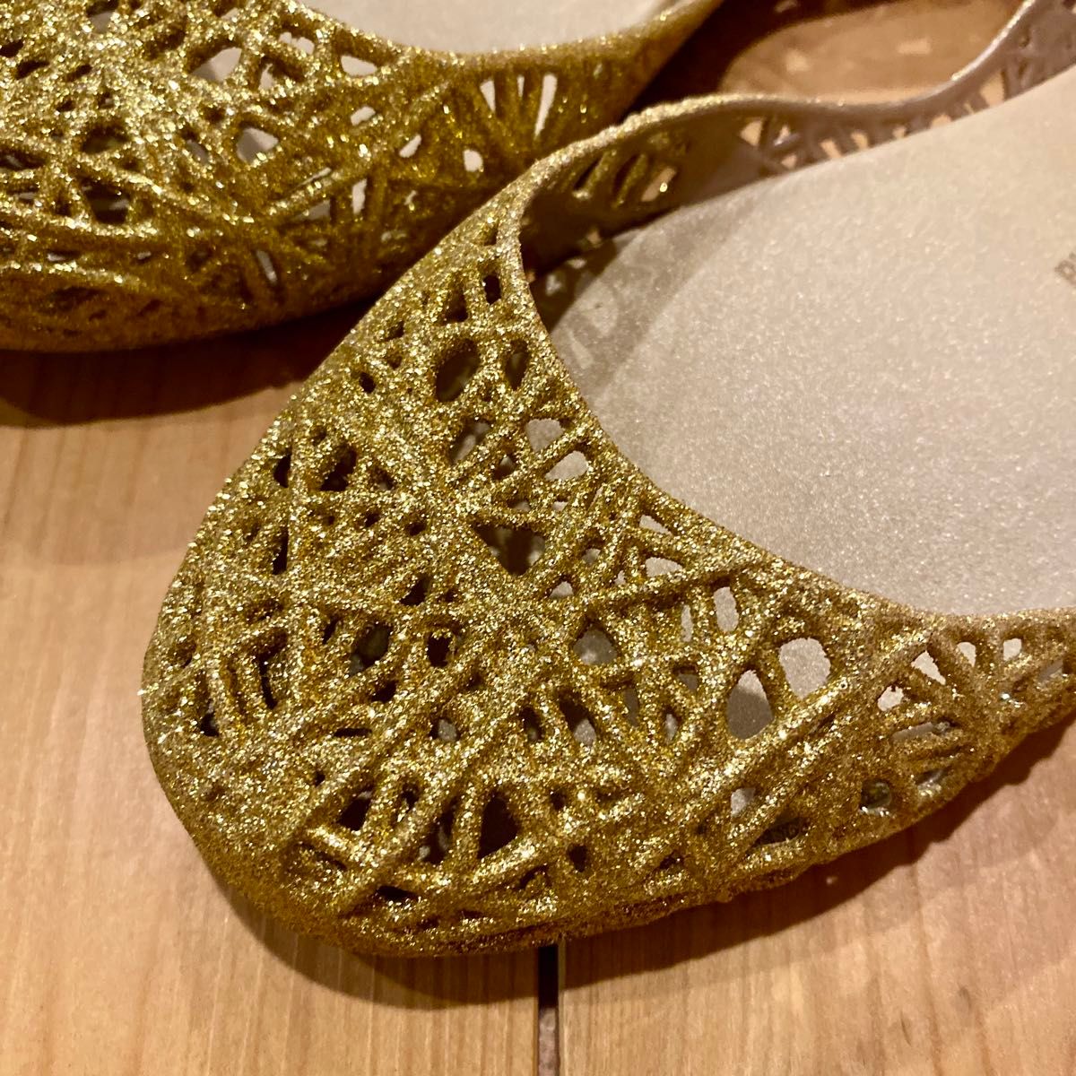 未使用✨【Melissa】メリッサ カンパーナ グリッター フラットシューズ 新品未使用 melissa メリッサ カンパーナ フラットシューズ