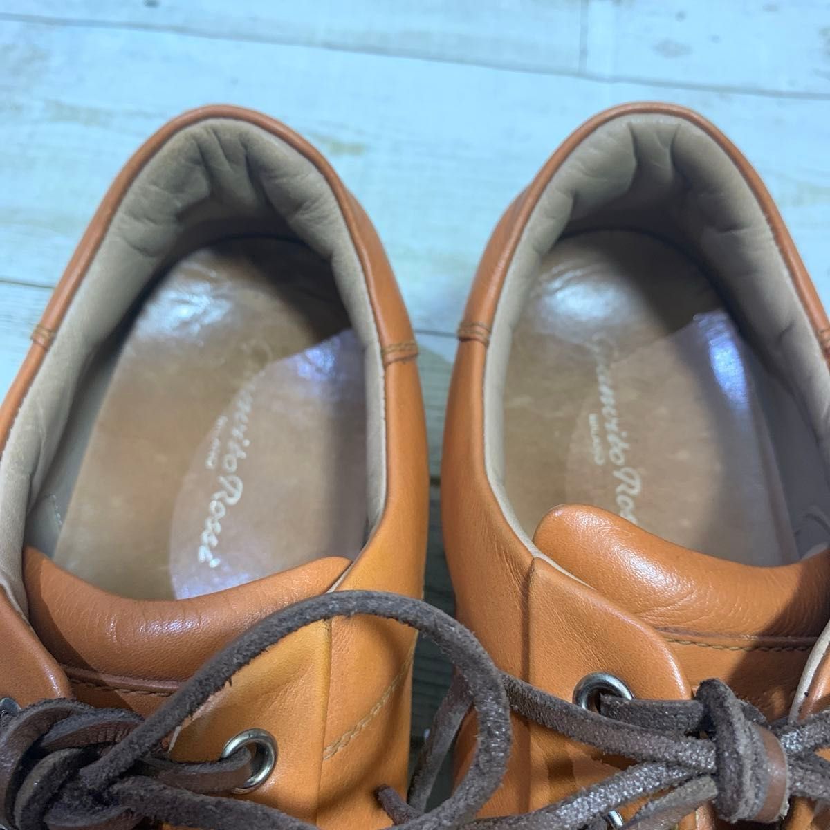 Gianvito Rossi☆関税込☆ブラウン レザーペニーローファー Gianvito Rossi ジャンビトロッシ サイズ42(26 0cm) ブラウン