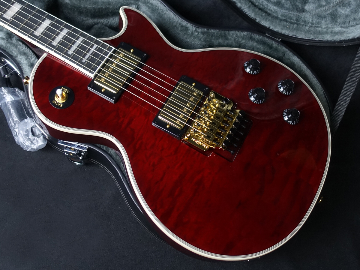 Epiphone Alex Lifeson Les Paul Custom Axcess Quilt Ruby