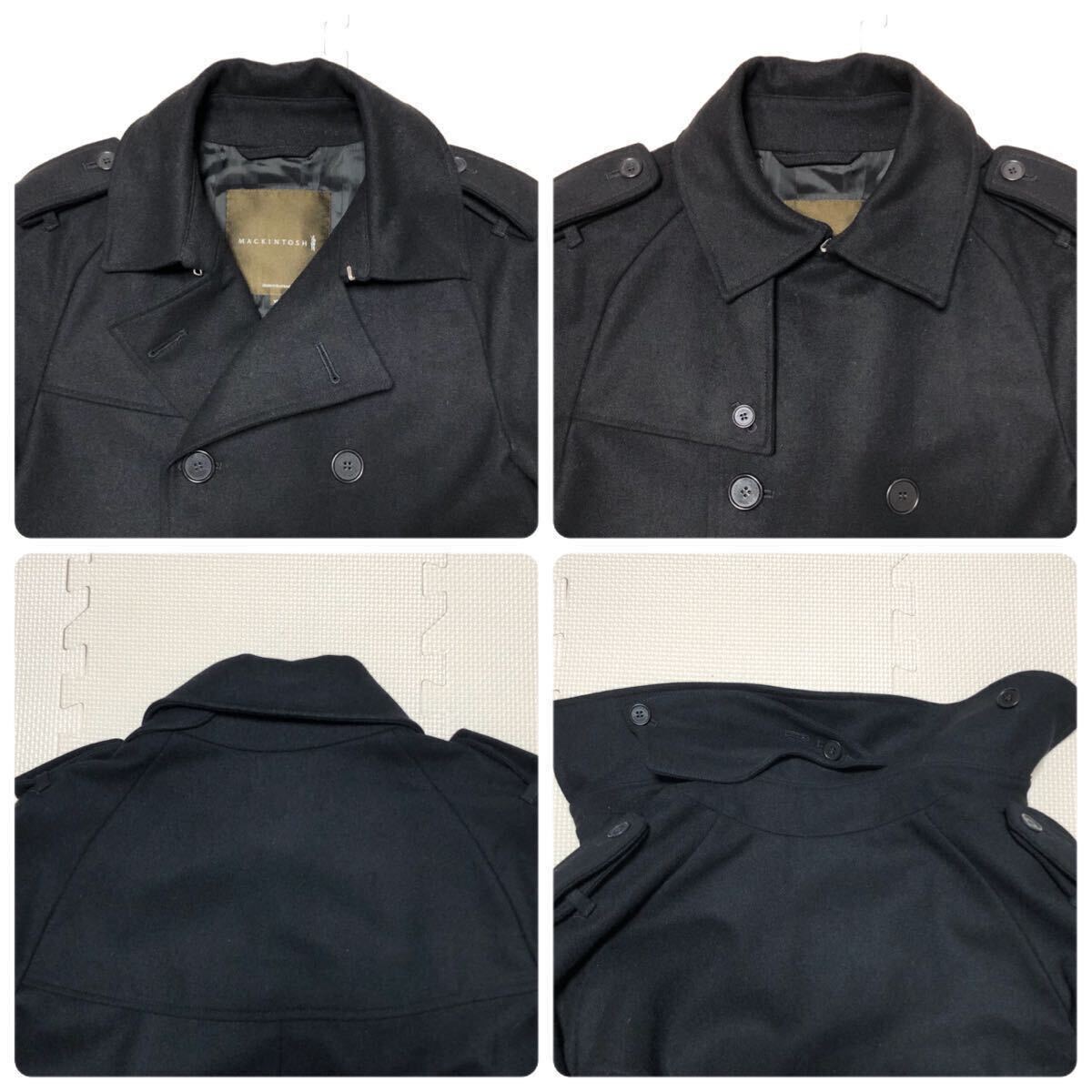 表側美品 MACKINTOSH マッキントッシュ ウールトレンチコート 表側美品 MACKINTOSH マッキントッシュ ウールトレンチコート