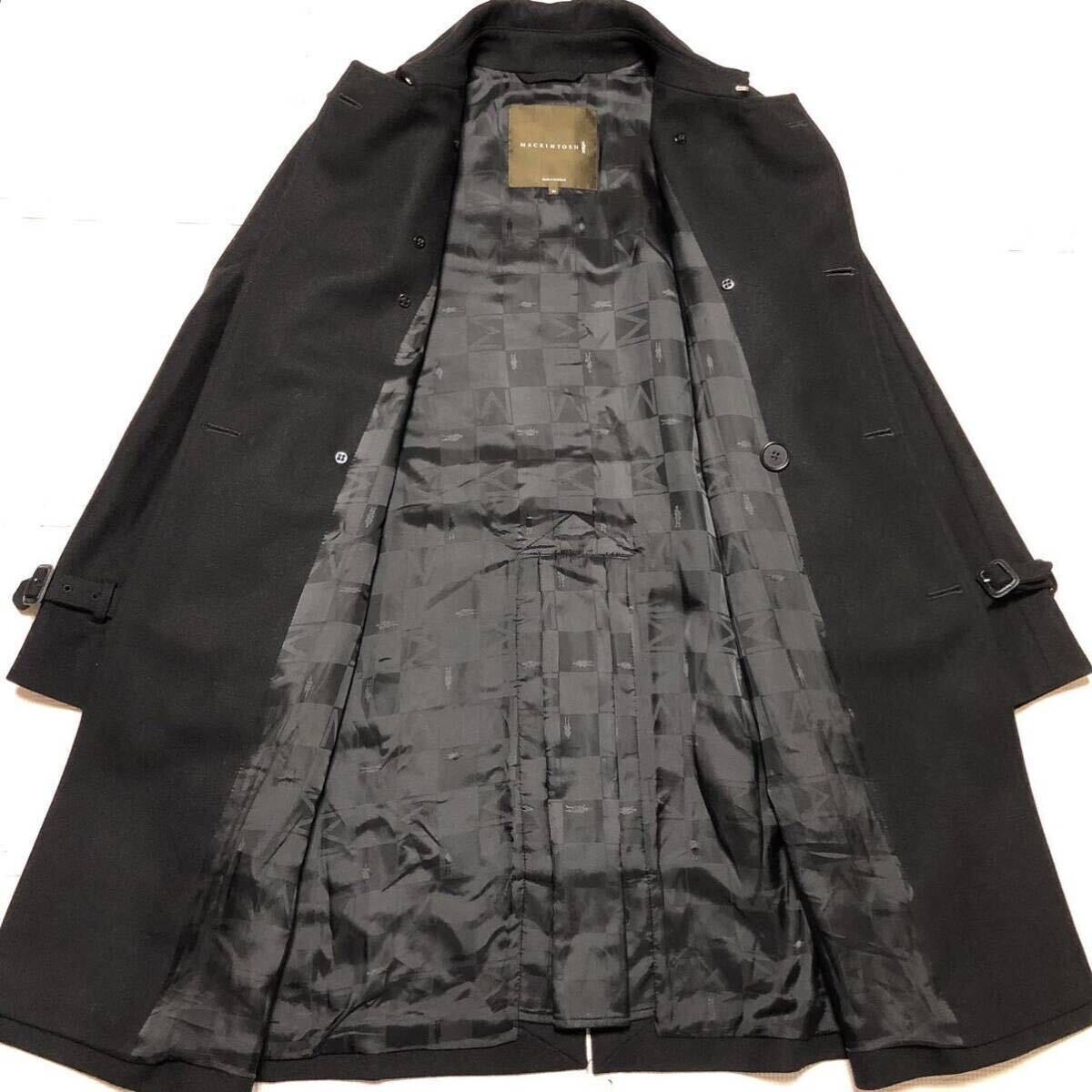 表側美品 MACKINTOSH マッキントッシュ ウールトレンチコート 表側美品 MACKINTOSH マッキントッシュ ウールトレンチコート