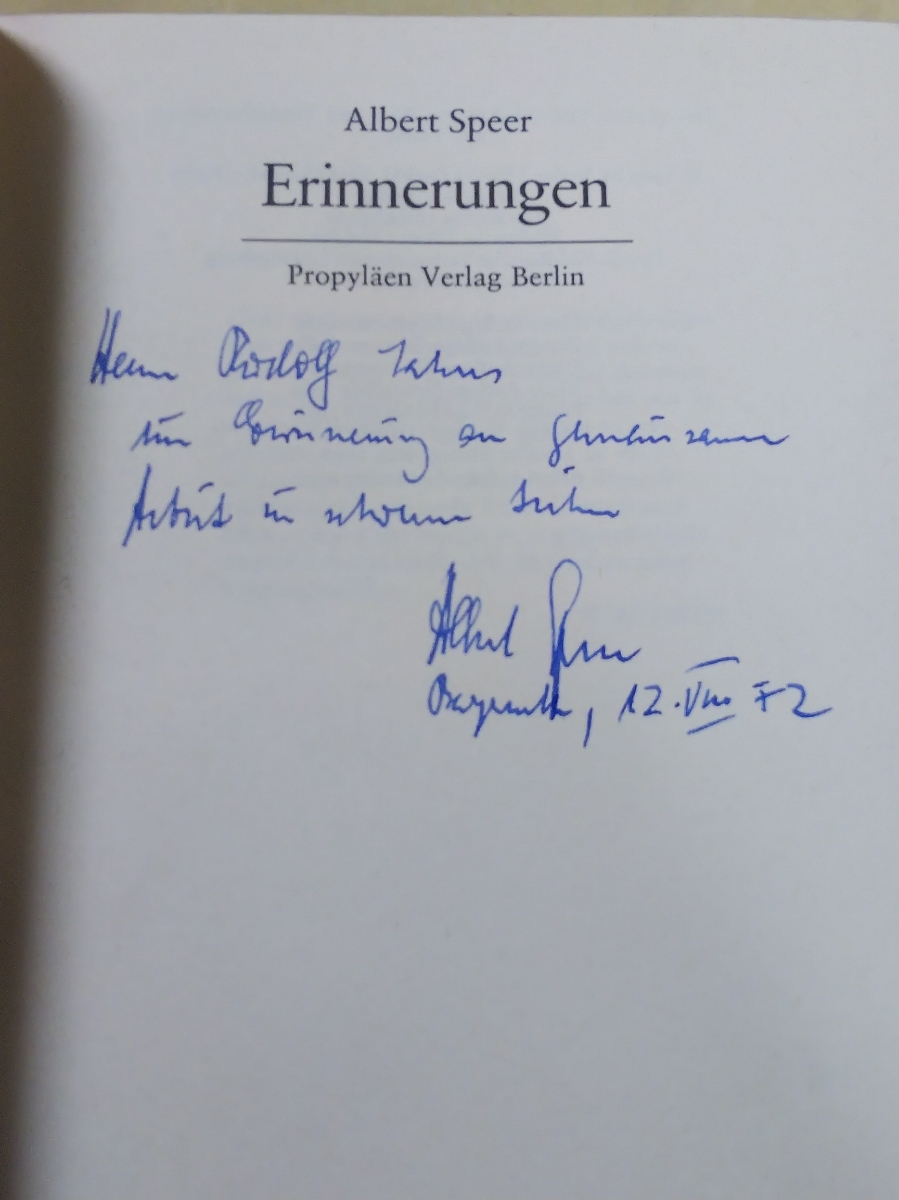  быстрое решение *[hi тигр -*nachis третий . страна армия . большой . автограф ] Albert *shupe-aALBERT SPEER авторучка .. подпись входить *Erinnerungen раз . запись ~1970 год 8 версия 