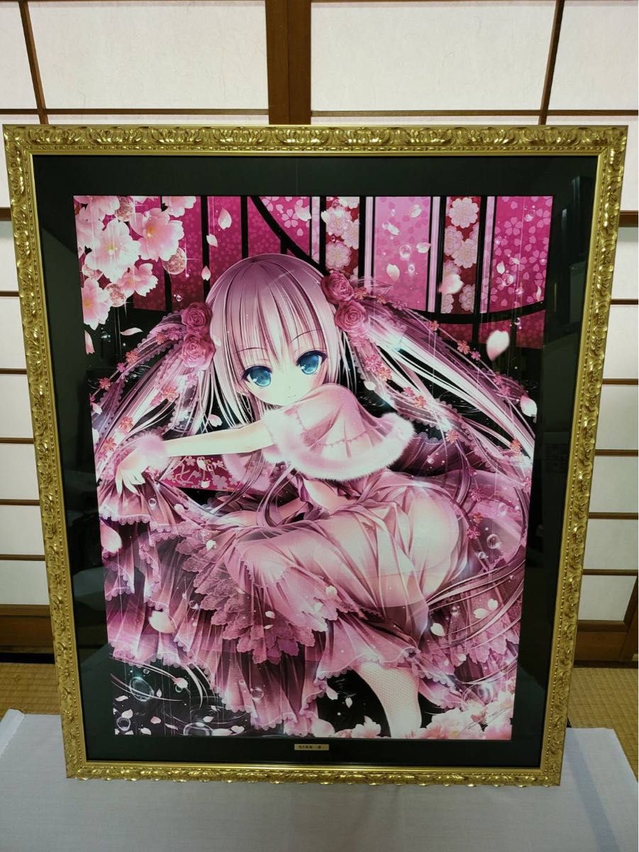 版画 てぃんくる 雪月華舞-凛- アールビバン ミクスドメディア 版画 てぃんくる 雪月華舞-凛- アールビバン ミクスドメディア