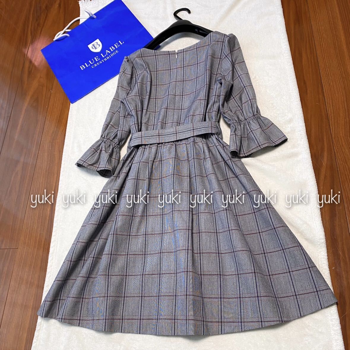 カタログ掲載 ブルーレーベルクレストブリッジ チェックワンピース カタログ掲載 ブルーレーベルクレストブリッジ チェックワンピース