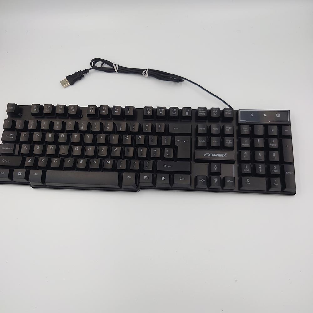 バックライト キーボード パソコン 有線(xiàn) USB接続 英語(yǔ)配列 ゲーム PC 黒 ブラック ゲーミングキーボード