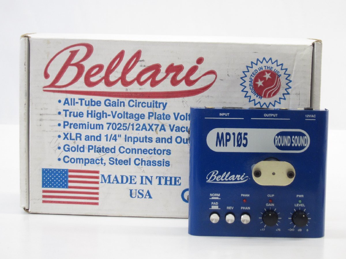 【P0303】 Bellari MP105 マイクプリアンプ Yahoo!オークション - Bellari MP105 真空管マイクプリアンプ
