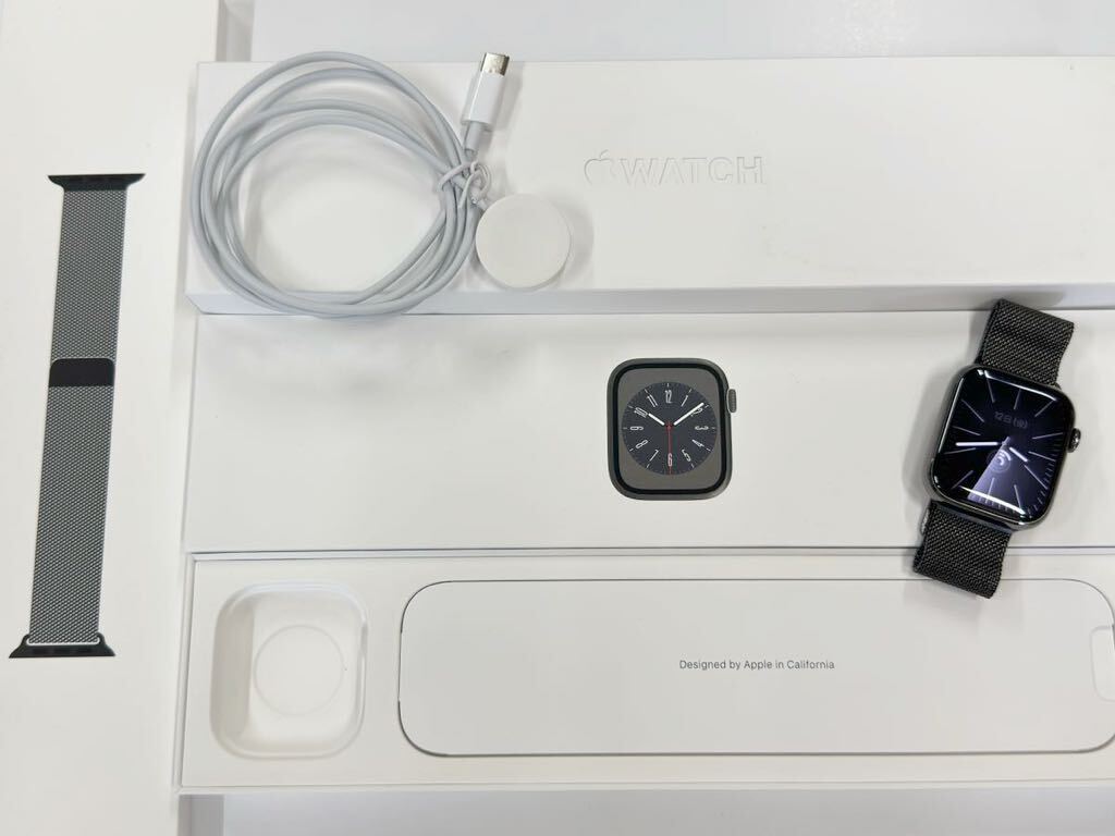 即決 バッテリー100% Series8 Apple Watch 45mm グラファイト 即決 バッテリー100% Series8 Apple Watch 45mm グラファイト
