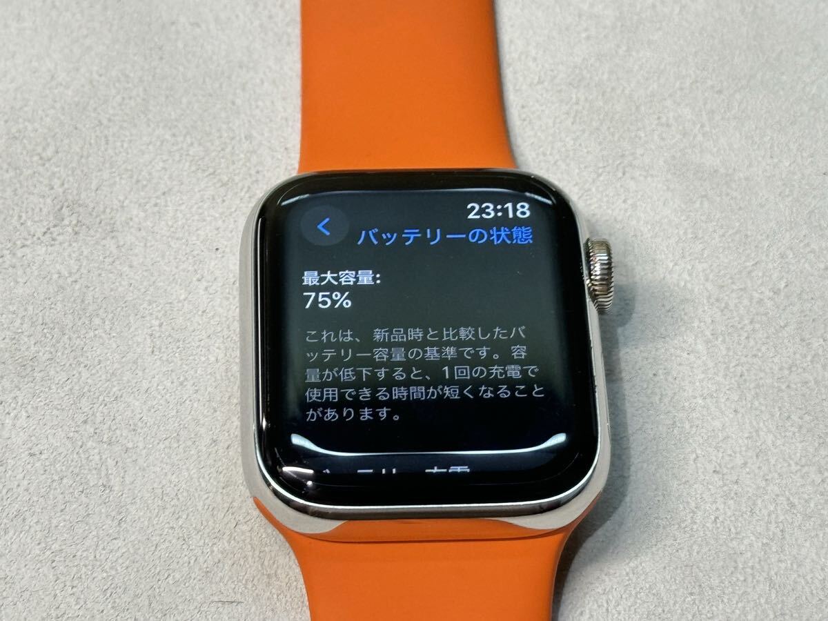 即決 Apple watch エルメス オレンジバンド シリーズ4 アップル 即決 Apple watch エルメス オレンジバンド シリーズ4 アップル